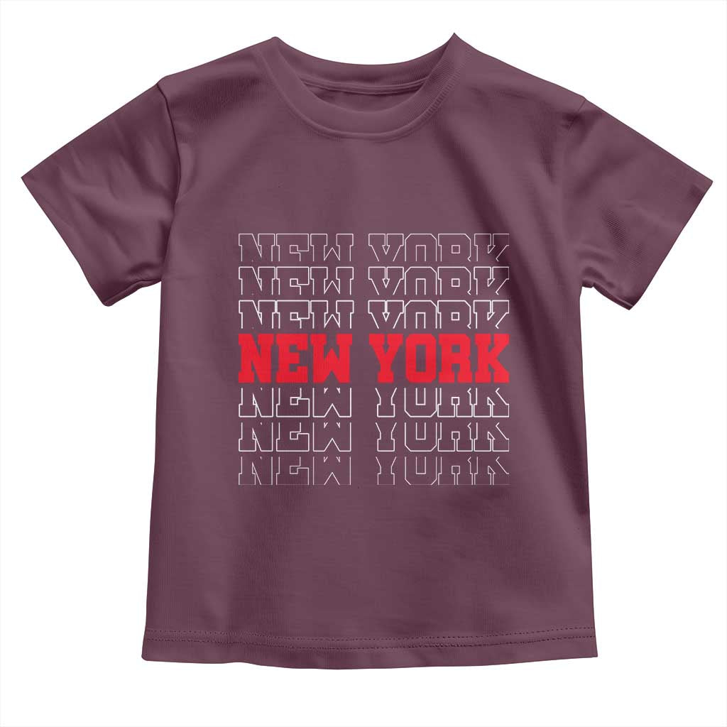 New York Vintage Toddler T Shirt State Pride Classic Throwback Design