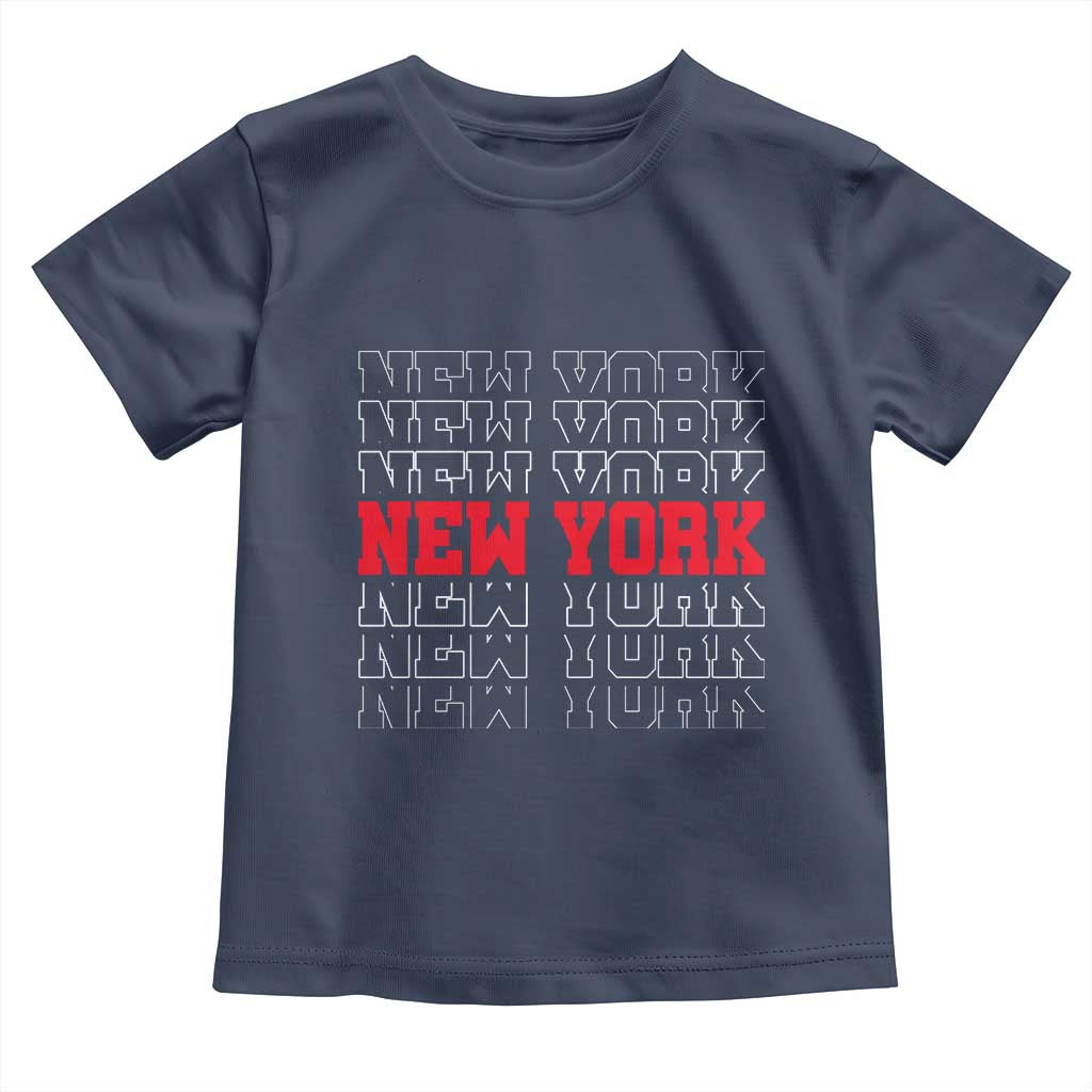 New York Vintage Toddler T Shirt State Pride Classic Throwback Design