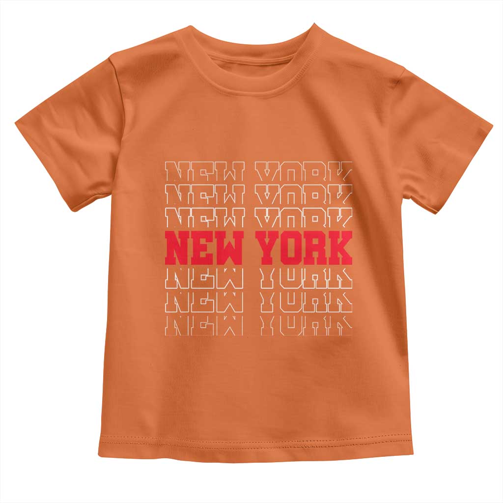 New York Vintage Toddler T Shirt State Pride Classic Throwback Design