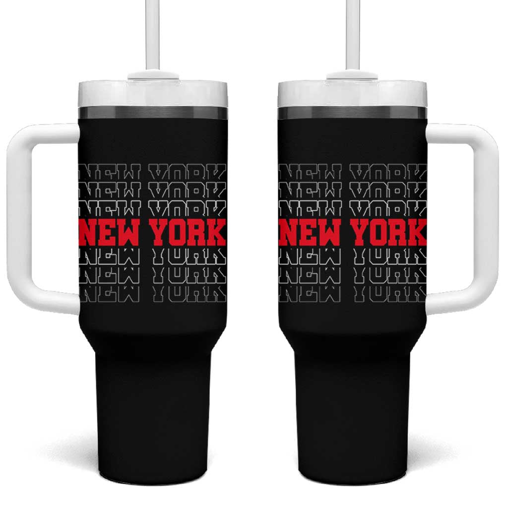 New York Vintage Tumbler With Handle State Pride Classic Throwback Design