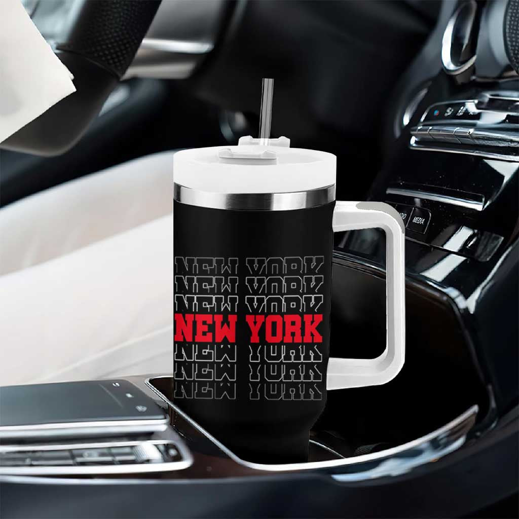 New York Vintage Tumbler With Handle State Pride Classic Throwback Design