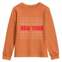 New York Vintage Youth Sweatshirt State Pride Classic Throwback Design