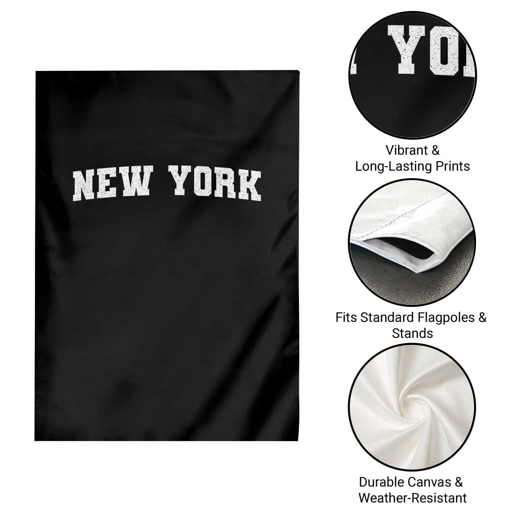 New York Vintage Varsity Sports Garden Flag State Pride