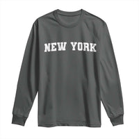 New York Vintage Varsity Sports Long Sleeve Shirt State Pride