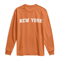New York Vintage Varsity Sports Long Sleeve Shirt State Pride