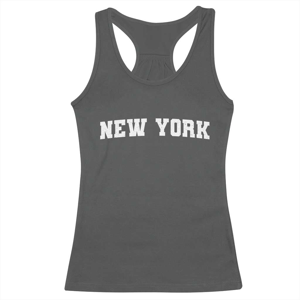New York Vintage Varsity Sports Racerback Tank Top State Pride