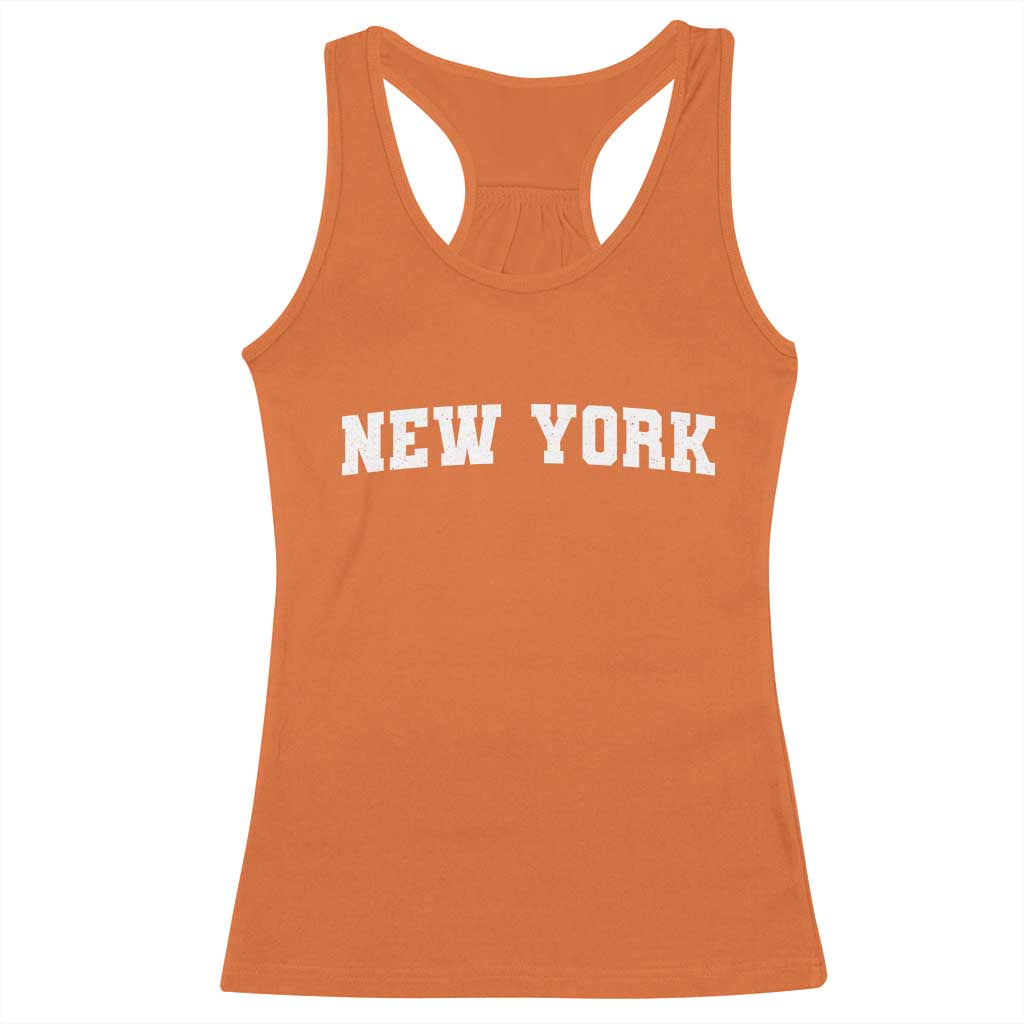 New York Vintage Varsity Sports Racerback Tank Top State Pride