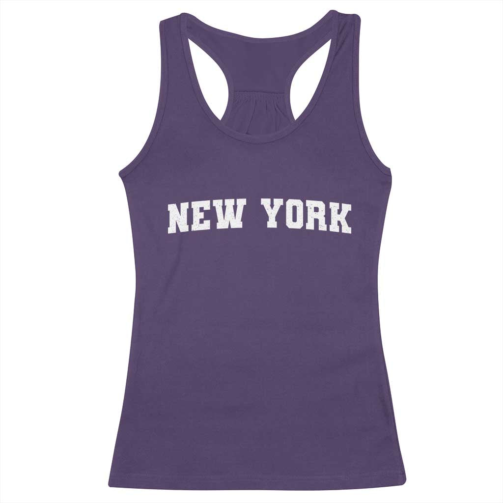New York Vintage Varsity Sports Racerback Tank Top State Pride