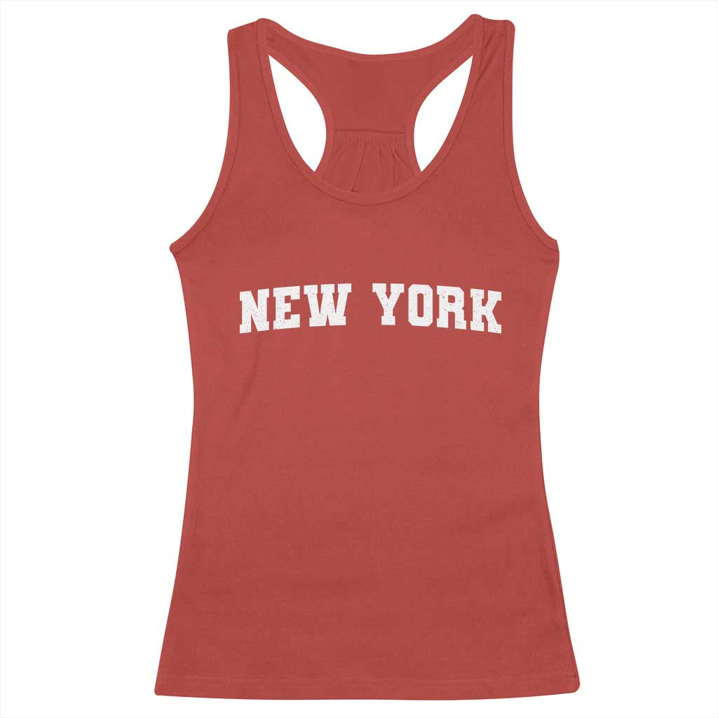 New York Vintage Varsity Sports Racerback Tank Top State Pride