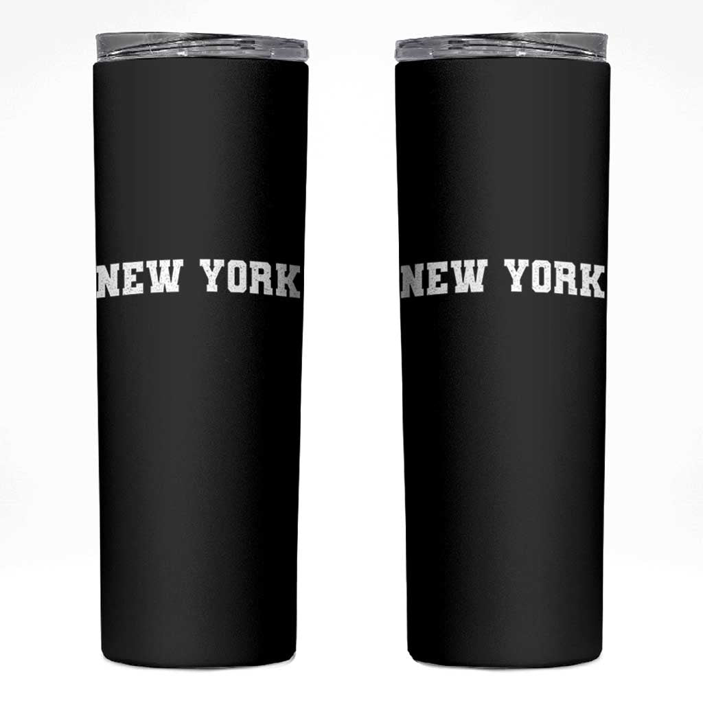 New York Vintage Varsity Sports Skinny Tumbler State Pride