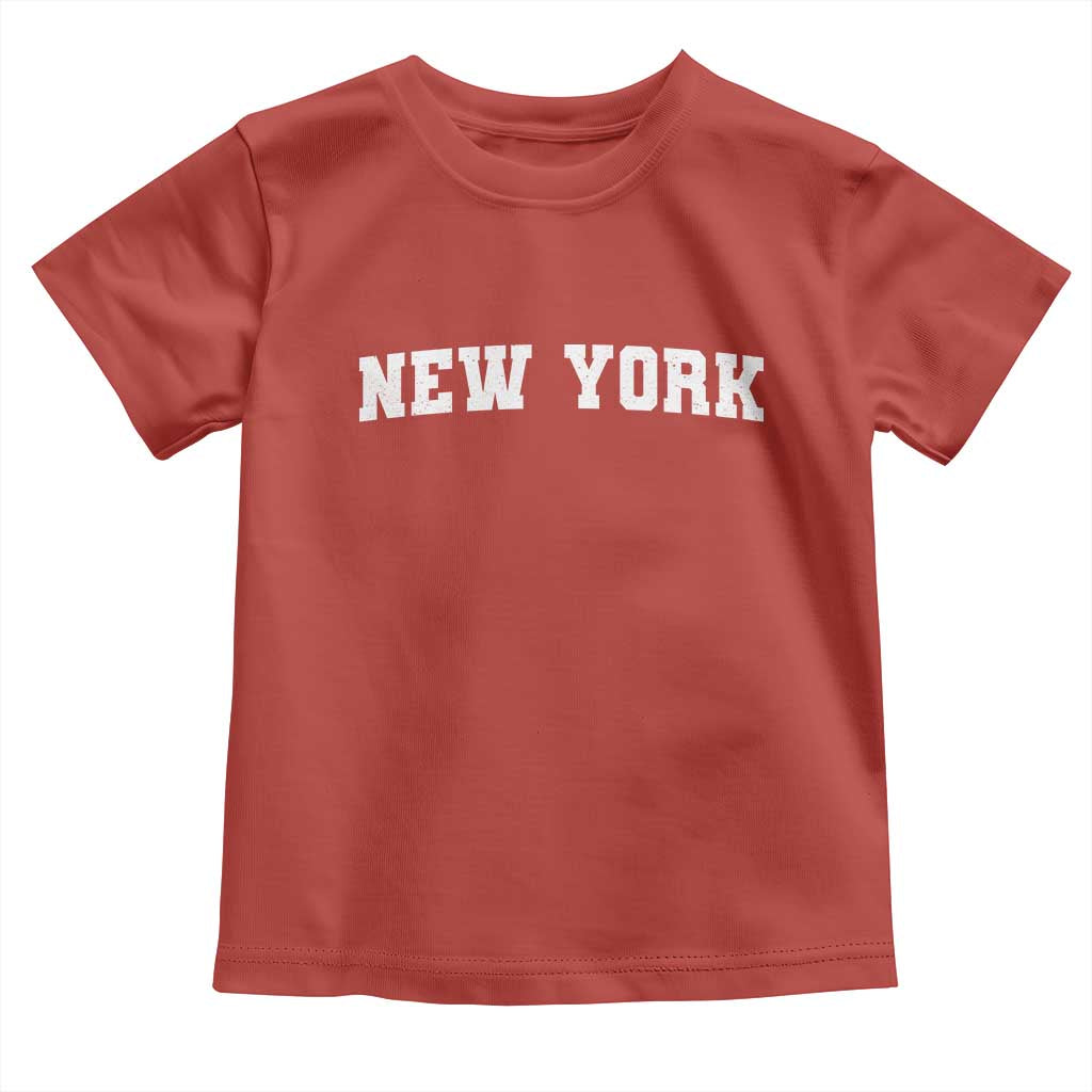 New York Vintage Varsity Sports Toddler T Shirt State Pride