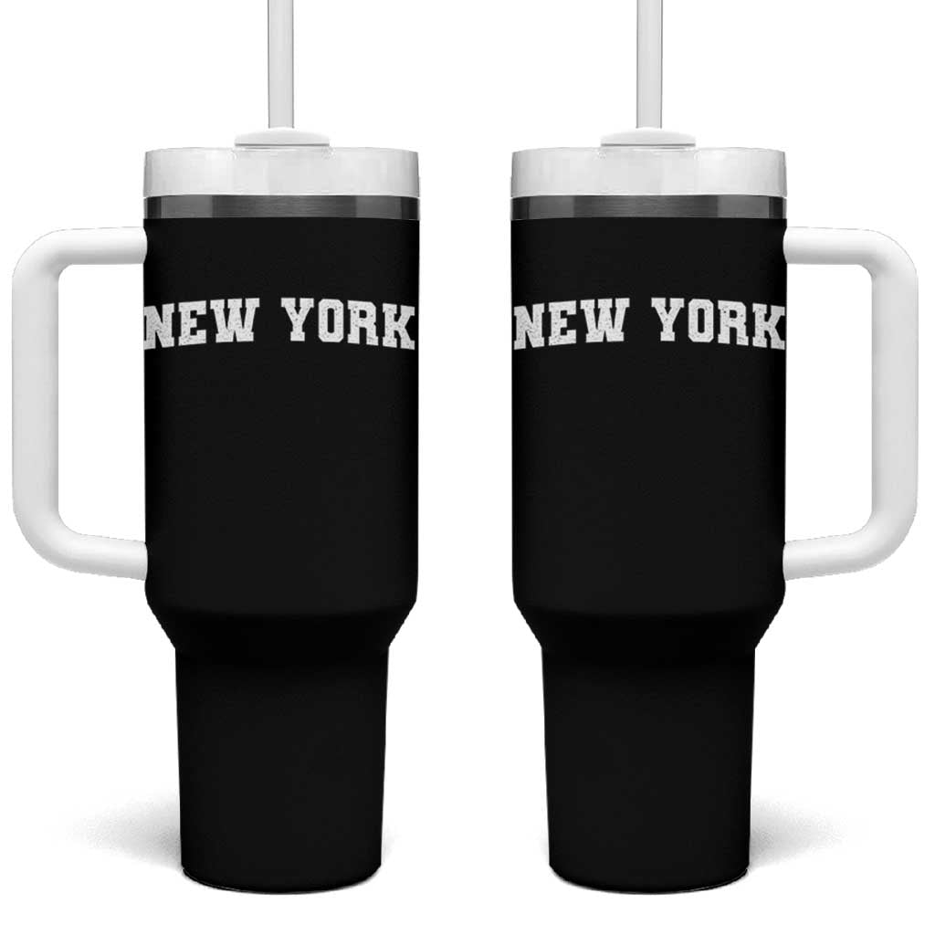 New York Vintage Varsity Sports Tumbler With Handle State Pride