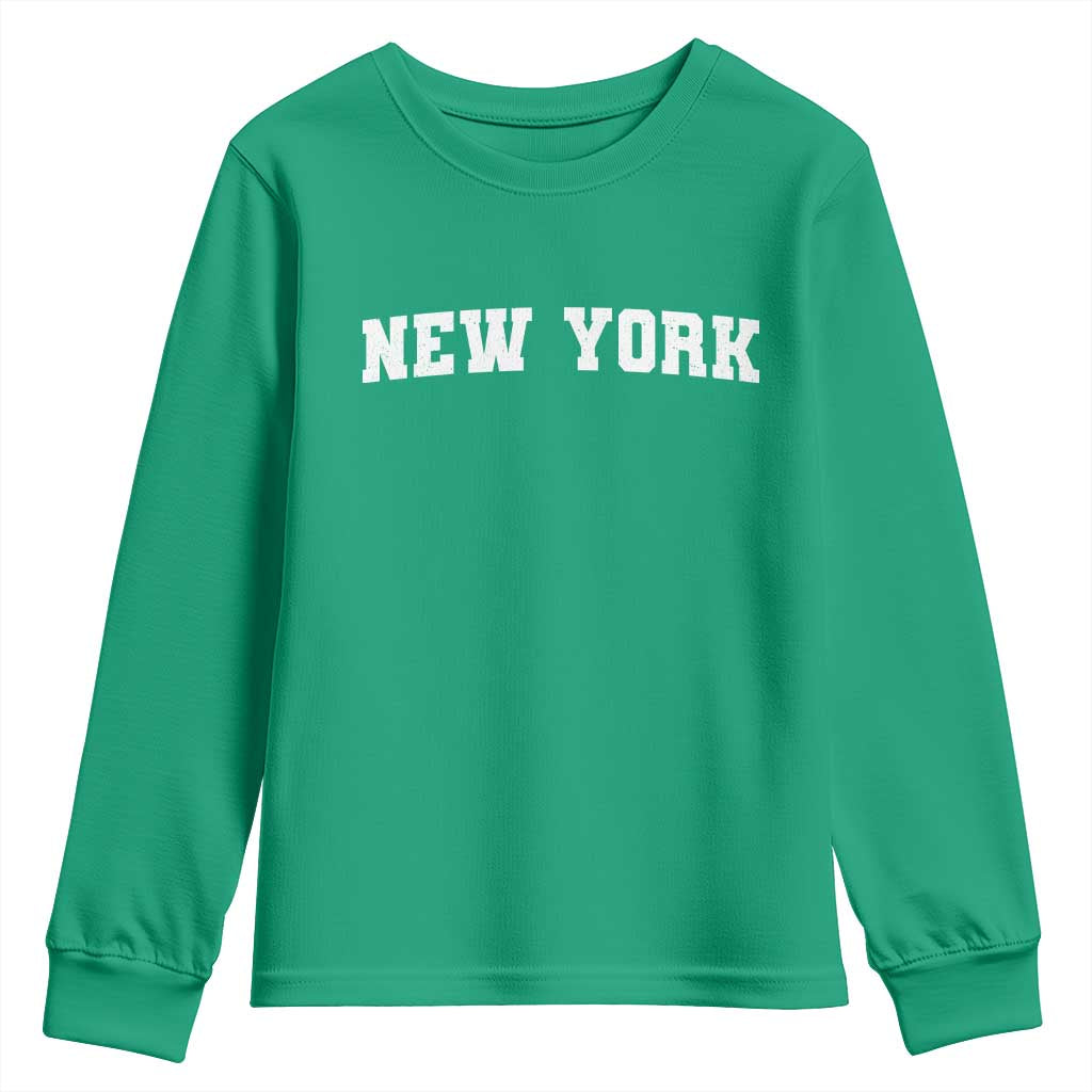 New York Vintage Varsity Sports Youth Sweatshirt State Pride