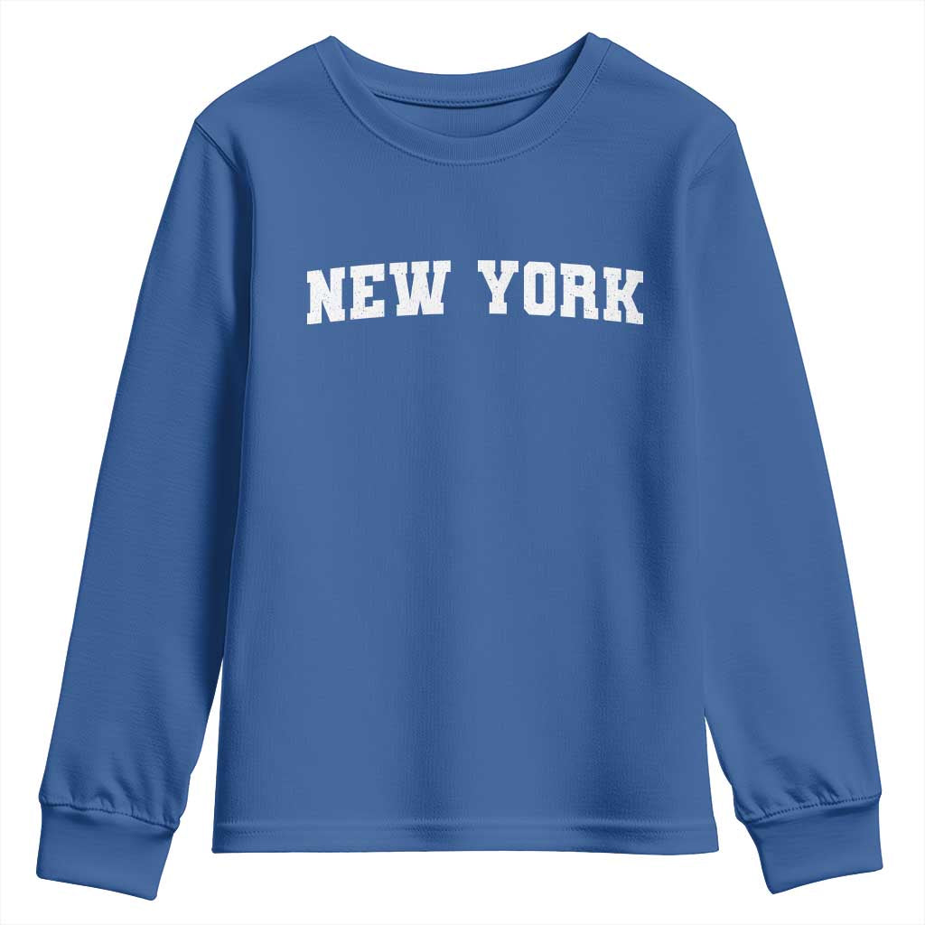New York Vintage Varsity Sports Youth Sweatshirt State Pride
