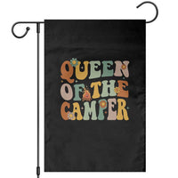 Camper Queen Garden Flag Retro Groovy Funny Women Girls RV Camping Lovers - Wonder Print Shop