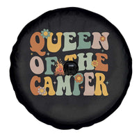 Camper Queen Spare Tire Cover Retro Groovy Funny Women Girls RV Camping Lovers - Wonder Print Shop