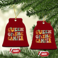 Camper Queen Ceramic Ornament Retro Groovy Funny Women Girls RV Camping Lovers - Wonder Print Shop