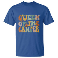 Camper Queen T Shirt Retro Groovy Funny Women Girls RV Camping Lovers - Wonder Print Shop