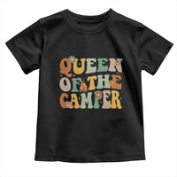 Camper Queen Toddler T Shirt Retro Groovy Funny Women Girls RV Camping Lovers - Wonder Print Shop