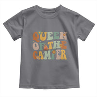 Camper Queen Toddler T Shirt Retro Groovy Funny Women Girls RV Camping Lovers - Wonder Print Shop