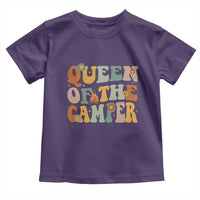 Camper Queen Toddler T Shirt Retro Groovy Funny Women Girls RV Camping Lovers - Wonder Print Shop