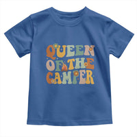 Camper Queen Toddler T Shirt Retro Groovy Funny Women Girls RV Camping Lovers - Wonder Print Shop