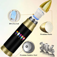 LGBT Rainbow Popsicles Bullet Tumbler Summer Ice Cream LGBTQ Pride Ally - Wonder Print Shop