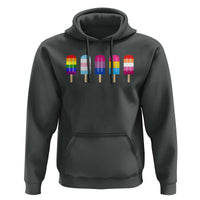 LGBT Rainbow Popsicles Hoodie Summer Ice Cream LGBTQ Pride Ally - Wonder Print Shop