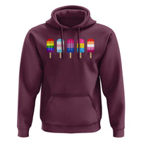 LGBT Rainbow Popsicles Hoodie Summer Ice Cream LGBTQ Pride Ally - Wonder Print Shop