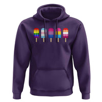 LGBT Rainbow Popsicles Hoodie Summer Ice Cream LGBTQ Pride Ally - Wonder Print Shop