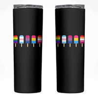 LGBT Rainbow Popsicles Skinny Tumbler Summer Ice Cream LGBTQ Pride Ally - Wonder Print Shop