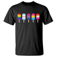 LGBT Rainbow Popsicles T Shirt Summer Ice Cream LGBTQ Pride Ally - Wonder Print Shop