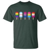LGBT Rainbow Popsicles T Shirt Summer Ice Cream LGBTQ Pride Ally - Wonder Print Shop