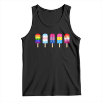 LGBT Rainbow Popsicles Tank Top Summer Ice Cream LGBTQ Pride Ally - Wonder Print Shop