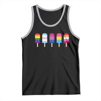 LGBT Rainbow Popsicles Tank Top Summer Ice Cream LGBTQ Pride Ally - Wonder Print Shop
