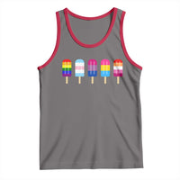 LGBT Rainbow Popsicles Tank Top Summer Ice Cream LGBTQ Pride Ally - Wonder Print Shop