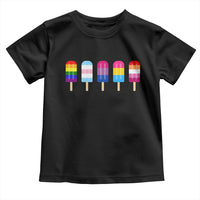 LGBT Rainbow Popsicles Toddler T Shirt Summer Ice Cream LGBTQ Pride Ally - Wonder Print Shop