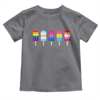 LGBT Rainbow Popsicles Toddler T Shirt Summer Ice Cream LGBTQ Pride Ally - Wonder Print Shop