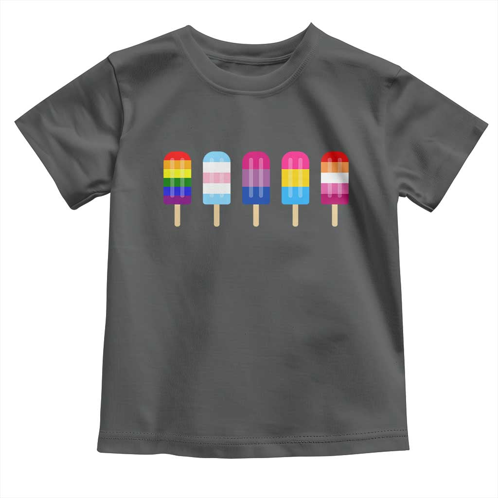 LGBT Rainbow Popsicles Toddler T Shirt Summer Ice Cream LGBTQ Pride Ally - Wonder Print Shop