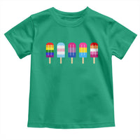 LGBT Rainbow Popsicles Toddler T Shirt Summer Ice Cream LGBTQ Pride Ally - Wonder Print Shop