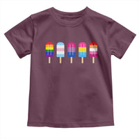 LGBT Rainbow Popsicles Toddler T Shirt Summer Ice Cream LGBTQ Pride Ally - Wonder Print Shop