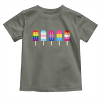LGBT Rainbow Popsicles Toddler T Shirt Summer Ice Cream LGBTQ Pride Ally - Wonder Print Shop