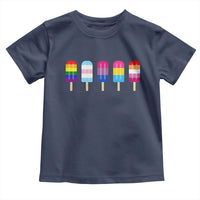 LGBT Rainbow Popsicles Toddler T Shirt Summer Ice Cream LGBTQ Pride Ally - Wonder Print Shop