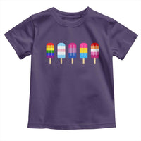LGBT Rainbow Popsicles Toddler T Shirt Summer Ice Cream LGBTQ Pride Ally - Wonder Print Shop