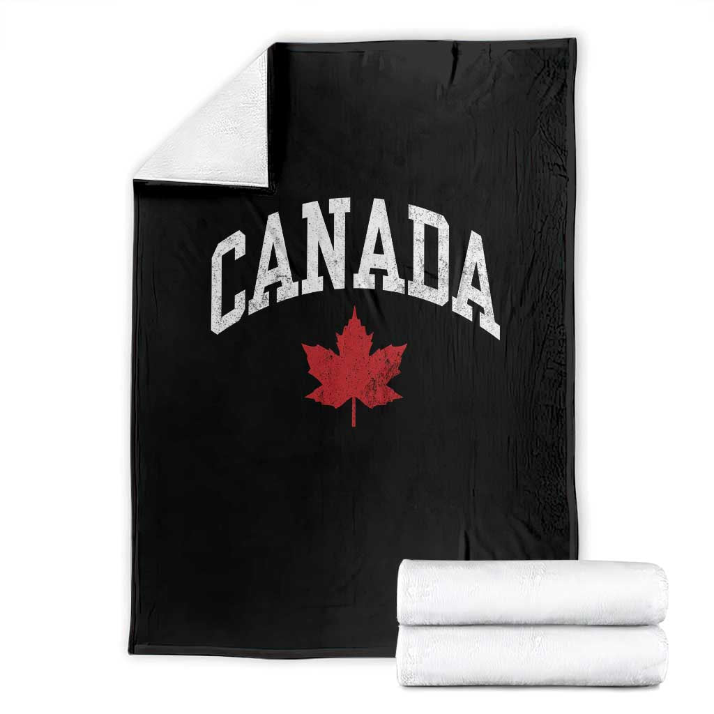 Canada Maple Leaf Throw Blanket Canadian Pride