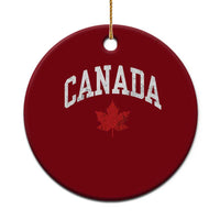 Canada Maple Leaf Ceramic Ornament Canadian Pride