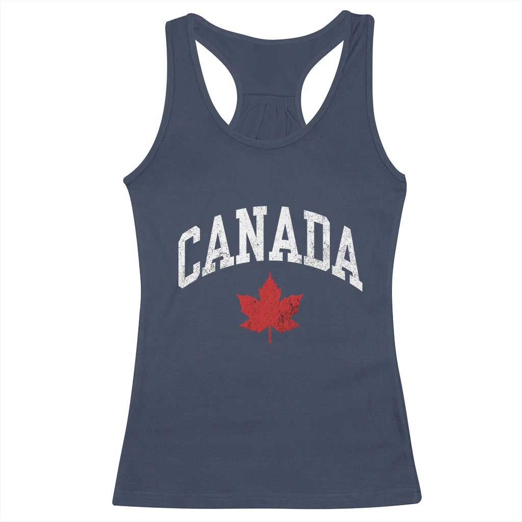 Canada Maple Leaf Racerback Tank Top Canadian Pride