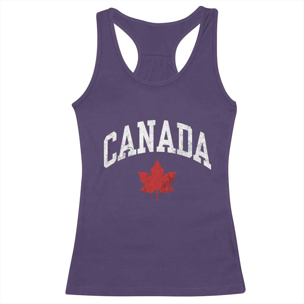 Canada Maple Leaf Racerback Tank Top Canadian Pride