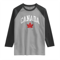 Canada Maple Leaf Raglan Shirt Canadian Pride