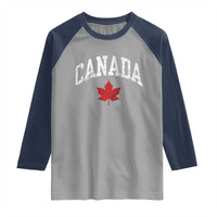 Canada Maple Leaf Raglan Shirt Canadian Pride